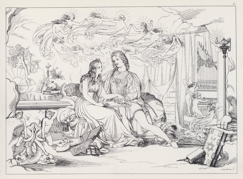 Shakespeares Ubushyuhe, Igikorwa V, Igice cya 1 by Joseph Noel after Paton