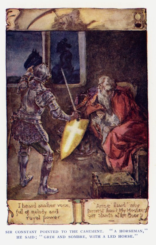Sir Knight of the Splendid Way için çizim (renkli taş) by Joseph (after) Finnemore