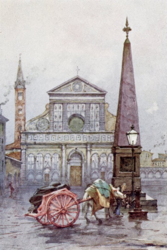 S Maria Novella Kilisesi, Floransa (renkli taş) by Joseph (after) Finnemore
