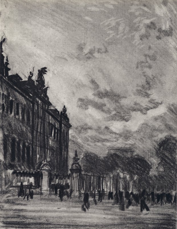 Buckingham Sarayı (taş) by Joseph (after) Pennell