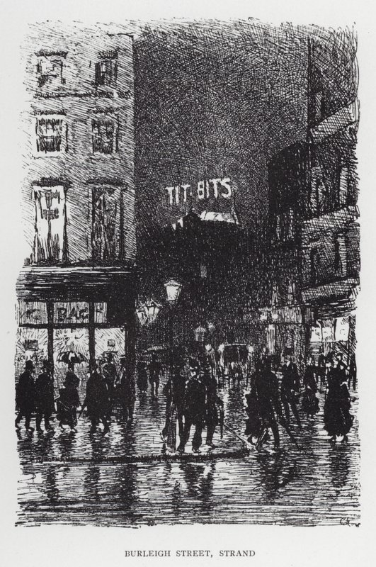 Burleigh Caddesi, Strand (taş) by Joseph (after) Pennell