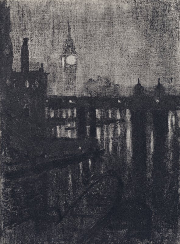 Saat Kulesi, Gece (taş) by Joseph (after) Pennell
