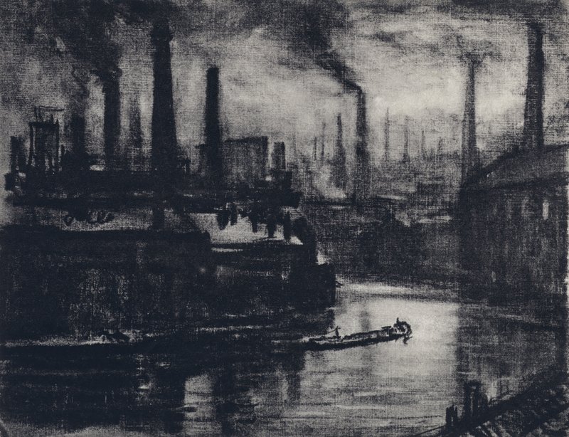 Doğu Londra (lito) by Joseph (after) Pennell