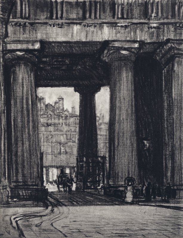 Euston İstasyonu (lito) by Joseph (after) Pennell