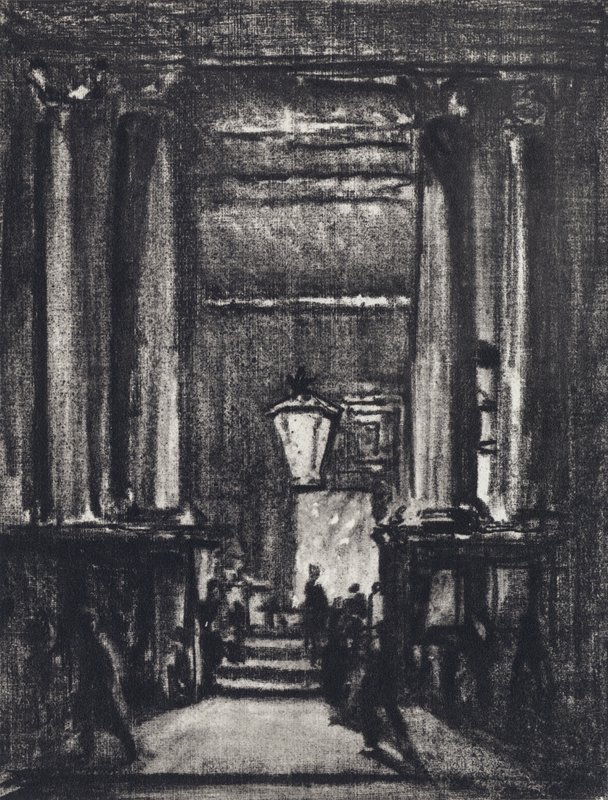 Exeter Salonu (lito) by Joseph (after) Pennell
