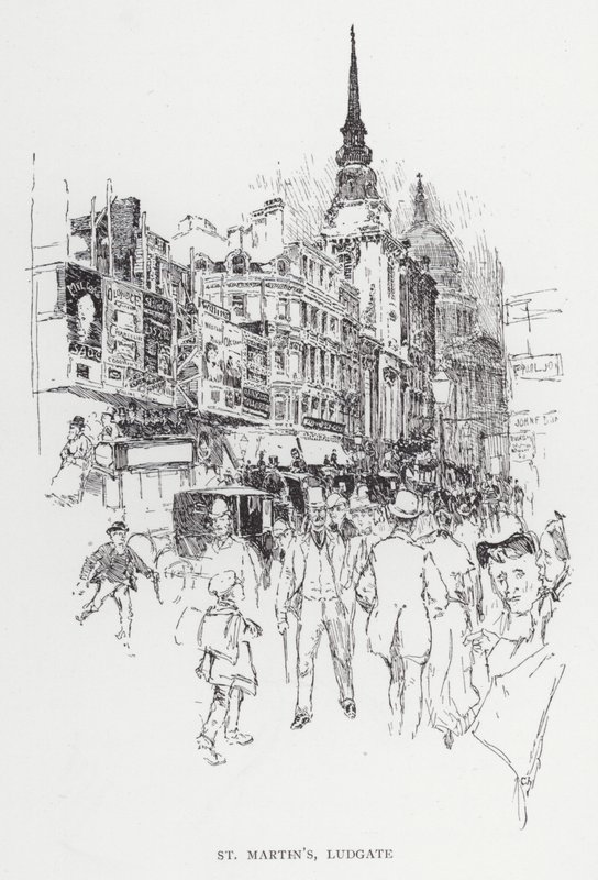 Aziz Martin, Ludgate (taş) by Joseph (after) Pennell