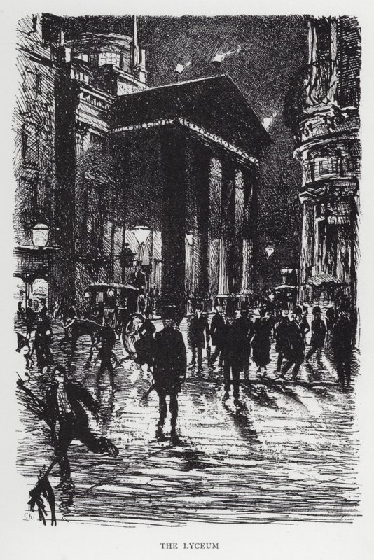 Lyceum (lito) by Joseph (after) Pennell