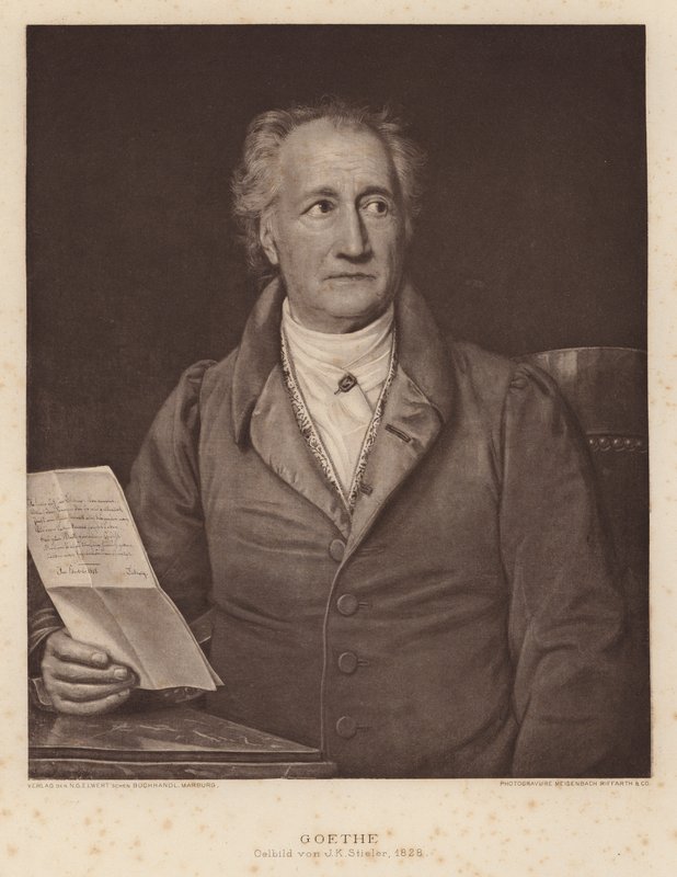 Johann Wolfgang von Goethe, Alman şair ve oyun yazarı by Joseph Carl (after) Stieler