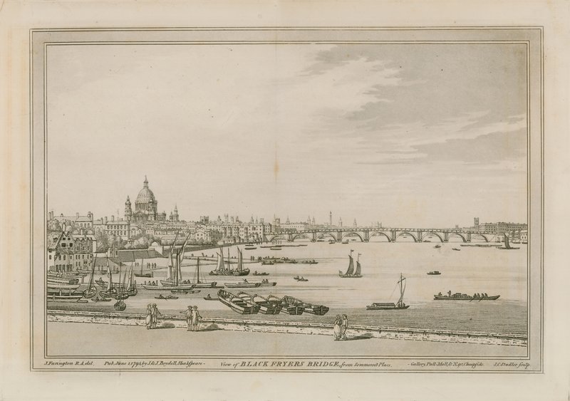 Blackfriars Köprüsü by Joseph Farington