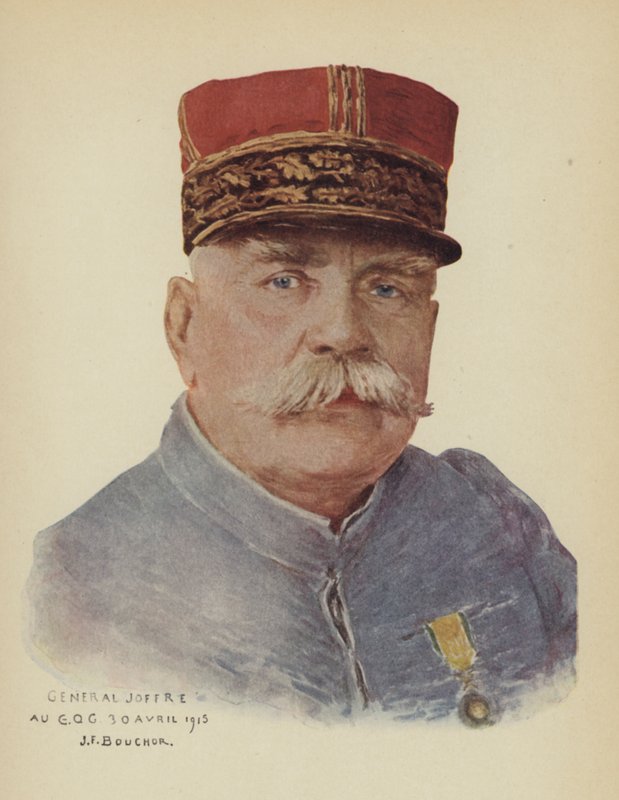Joseph Joffre, Fransız general (renkli taş) by Joseph Felix Boucher
