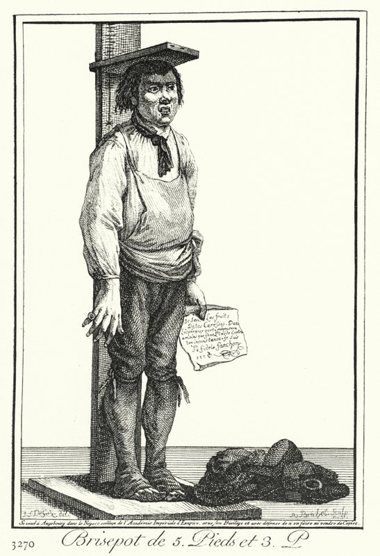 Five Foot Three Inch Crackpot (gravür) by Joseph Franz von (after) Goez