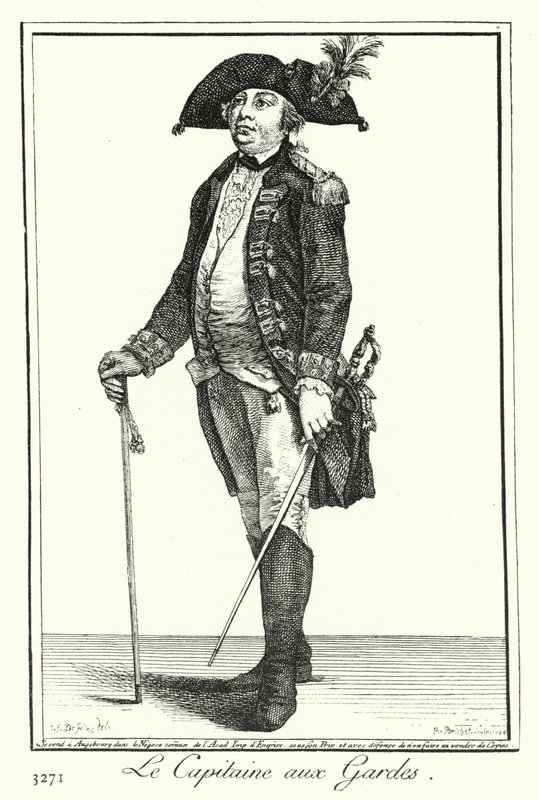 Muhafızların Kaptanı (gravür) by Joseph Franz von (after) Goez
