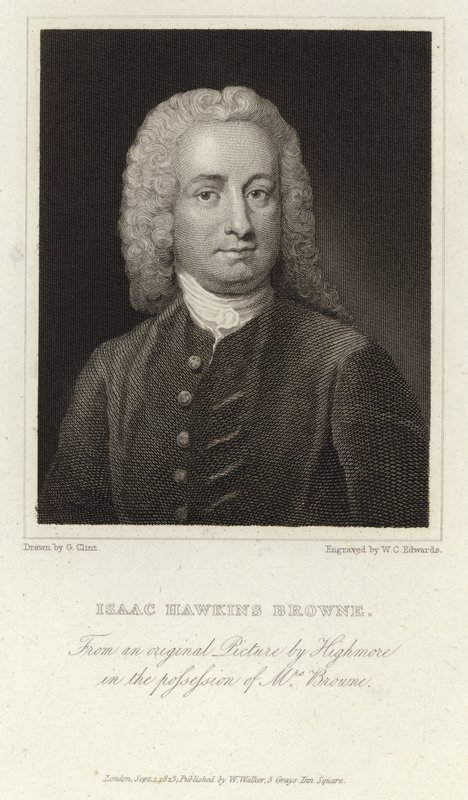 Isaac Hawkins Browne - İngiliz yazar ve politikacı (1705 - 1760) by Joseph Highmore