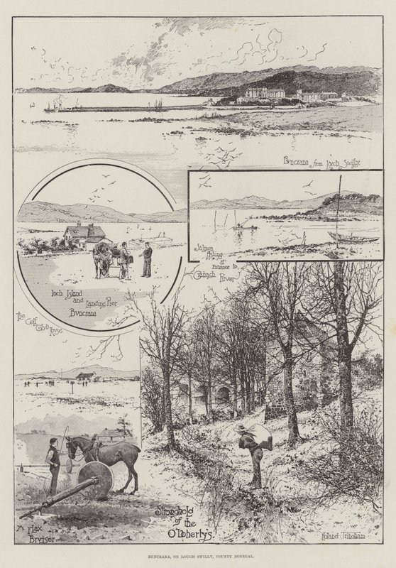 Buncrana, Lough Swilly, County Donegal üzerinde by Joseph Holland Tringham