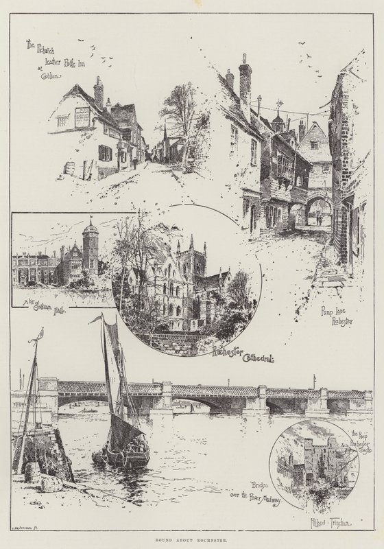 Rochester hakkında yuvarlak by Joseph Holland Tringham