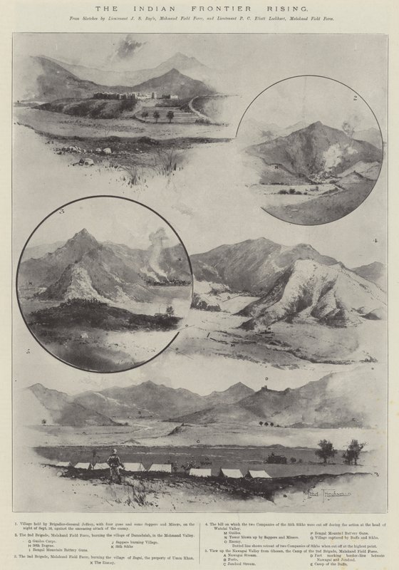 ಇಂಡಿಯನ್ ಫ್ರಾಂಟಿಯರ್ ರೈಸಿಂಗ್ ಟರ್ಕ್ by Joseph Holland Tringham