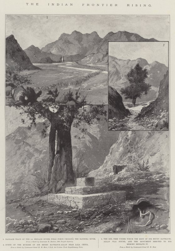 ಇಂಡಿಯನ್ ಫ್ರಾಂಟಿಯರ್ ರೈಸಿಂಗ್ ಟರ್ಕ್ by Joseph Holland Tringham