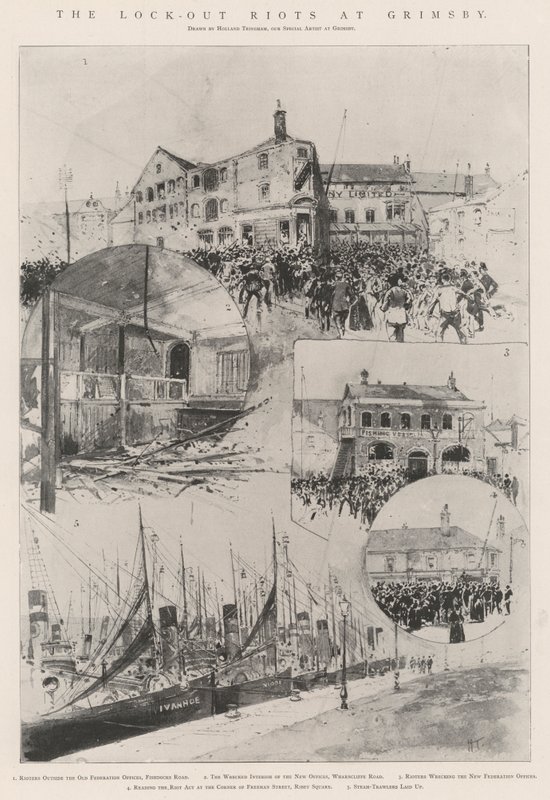 ಗ್ರಿಮ್ಸ್ಬಿ ಟರ್ಕ್‌ನಲ್ಲಿ ಲುಕ್-ಔಟ್ ರಾಯಿಟ್ಸ್ by Joseph Holland Tringham