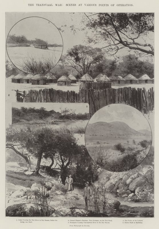 Transvaal Savaşı, Operasyonun Çeşitli Noktalarında Sahneler by Joseph Holland Tringham