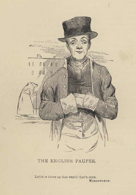 Kenny Meadows: İngiliz Pauper (gravür) by Joseph Kenny (after) Meadows