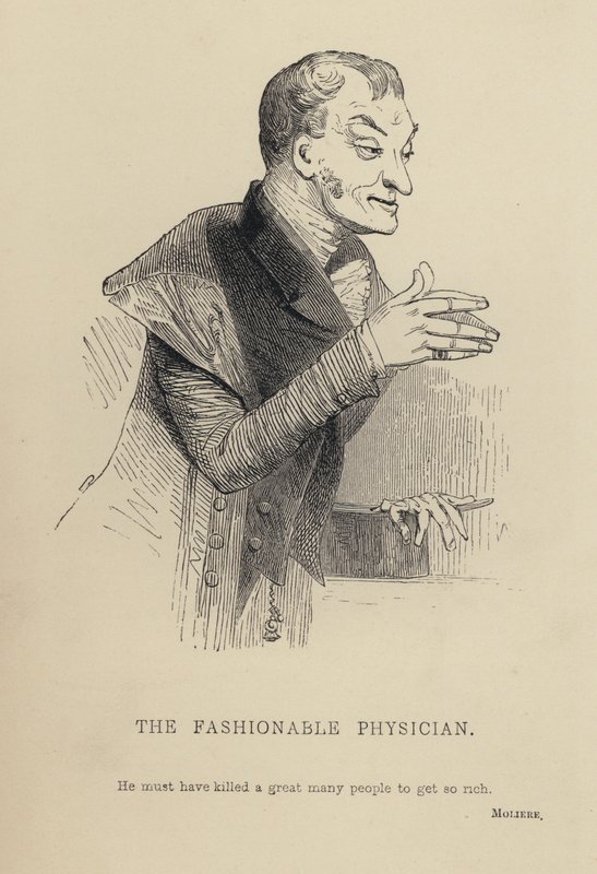 Kenny Meadows: Şık Doktor (gravür) by Joseph Kenny (after) Meadows