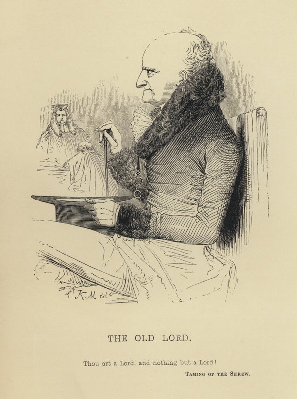 Kenny Meadows: Yaşlı Lord (gravür) by Joseph Kenny (after) Meadows