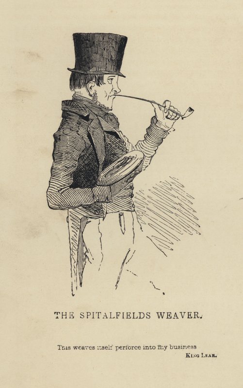 Kenny Meadows: Spitalfields Dokumacısı (gravür) by Joseph Kenny (after) Meadows
