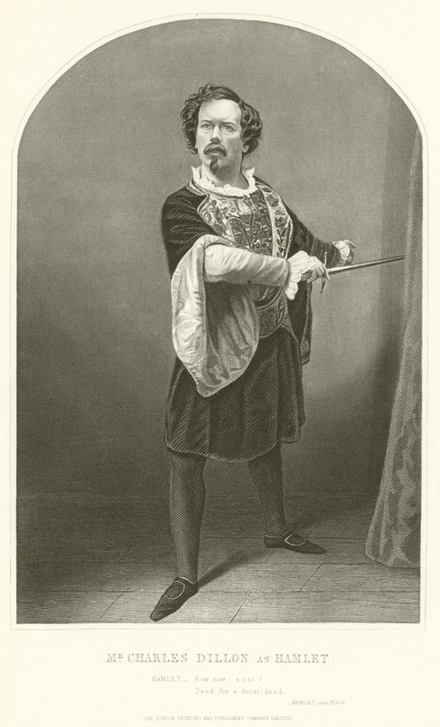 Mr Charles Dillon as Hamlet, Act III, Scene IV  by Joseph Kenny Meadows