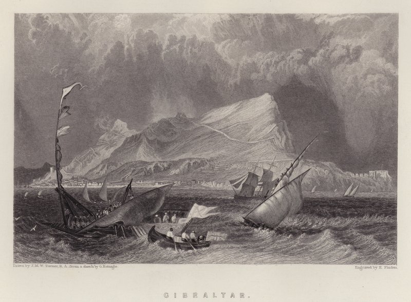 Cebelitarık (renkli taş) by Joseph Mallord William (after) Turner