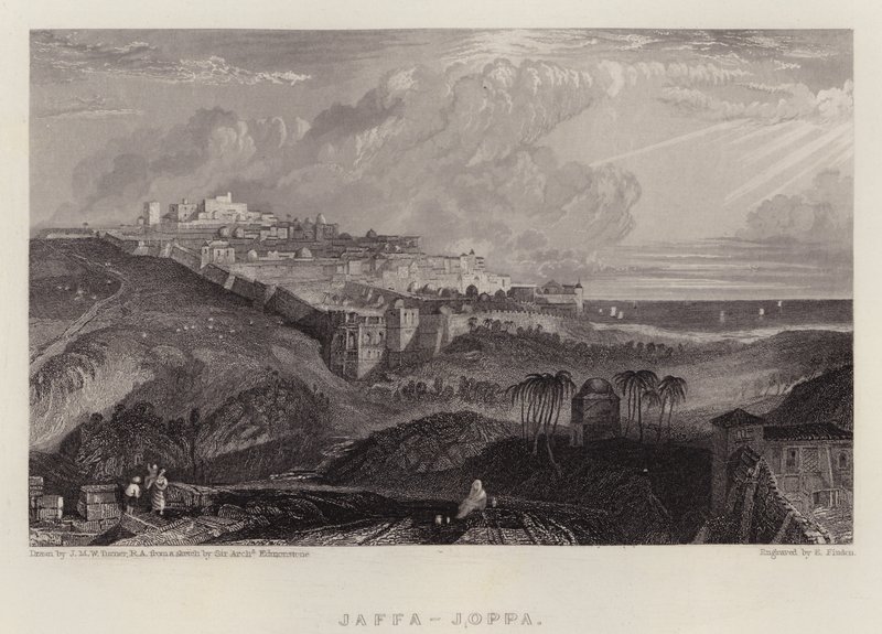 Jaffa, Joppa (renkli taş) by Joseph Mallord William (after) Turner