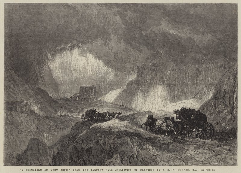 Mont Cenis'te Kar Fırtınası by Joseph Mallord William Turner