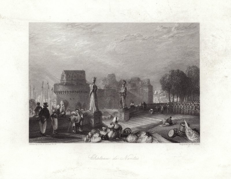 Nantes Şatosu by Joseph Mallord William Turner