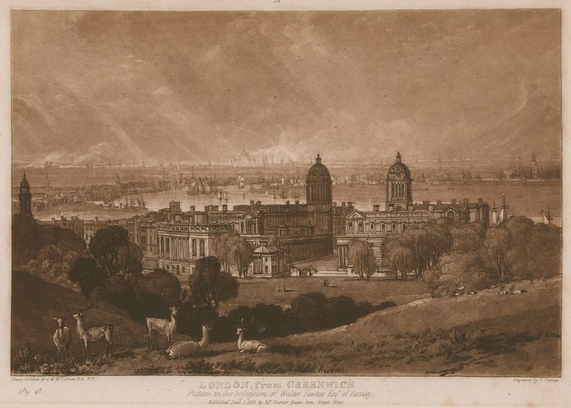 ಗ್ರೀನ್‌ವಿಚ್‌ನಿಂದ ಲಂಡನ್; ಟರ್ಕಿ by Joseph Mallord William Turner