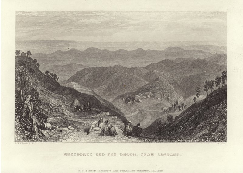 ಮಸ್ಸೂರಿ ಮತ್ತು ಧೂನ್ ಟರ್ಕ್ by Joseph Mallord William Turner