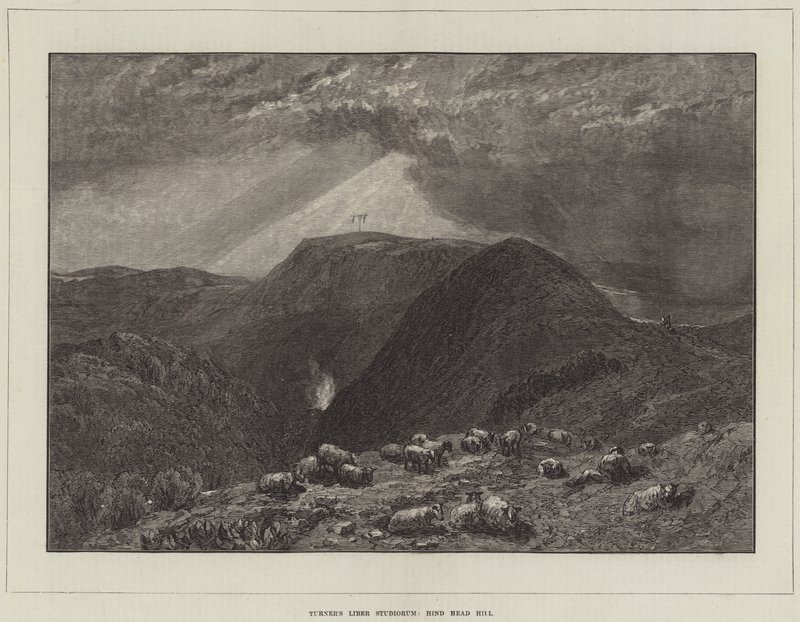 Turner'ın Çalışmalar Kitabı, Hind Head Hill by Joseph Mallord William Turner