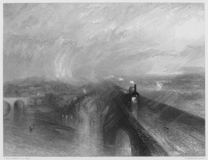 Ulusal Galeri'deki resimden Yağmur, Buhar ve Hız by after Joseph Mallord William Turner