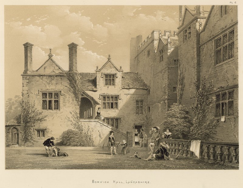 Borwick Salonu, Lancashire by Joseph Nash