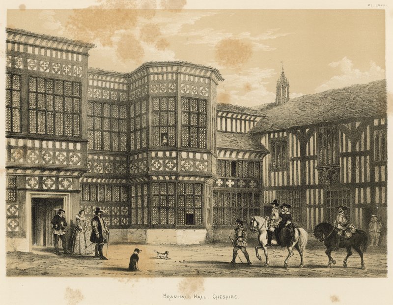 Bramhall Salonu, Cheshire by Joseph Nash