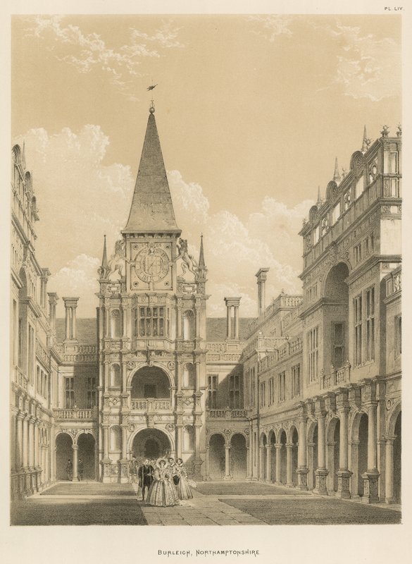 Burleigh, Northamptonshire  by Joseph Nash