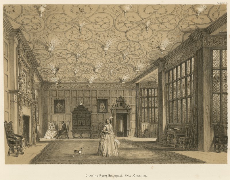 Misafir Odası, Bramhall Salonu, Cheshire by Joseph Nash