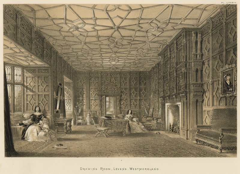 Çizim Odası, Levens, Westmoreland by Joseph Nash