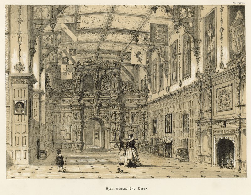 Salon, Audley Sonu, Essex by Joseph Nash