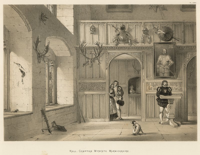 Salon, Compton Wynyats, Warwickshire by Joseph Nash