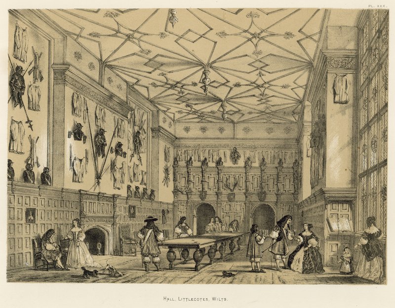 Salon, Littlecotes, Wilts by Joseph Nash