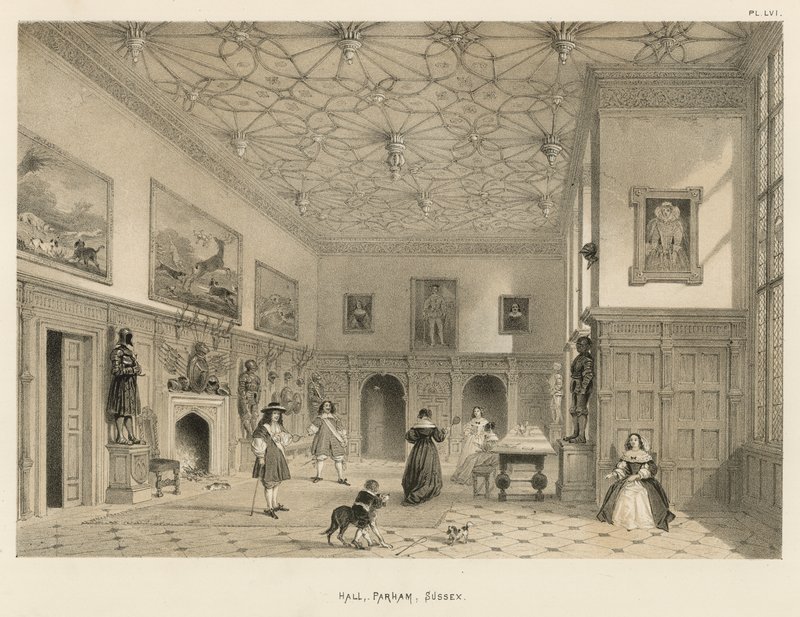 Salon, Parham, Sussex by Joseph Nash
