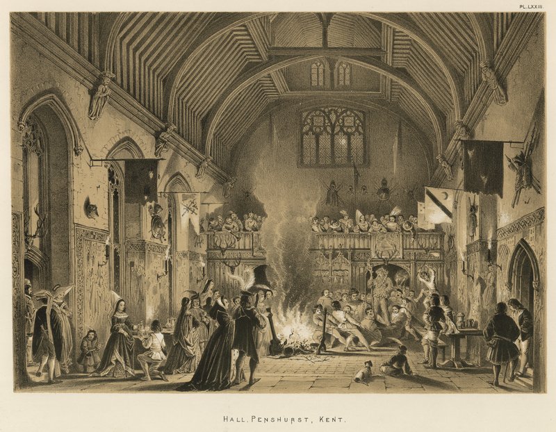 Salon, Penshurst, Kent by Joseph Nash