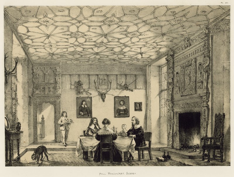Salon, Wakehurst, Sussex by Joseph Nash