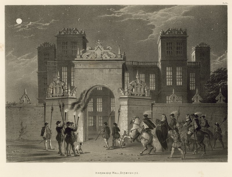 Hardwicke Salonu, Derbyshire by Joseph Nash