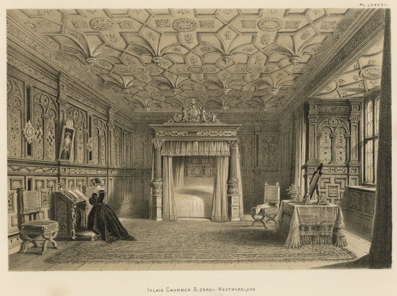 Kakma Odası, Sizergh, Westmoreland by Joseph Nash