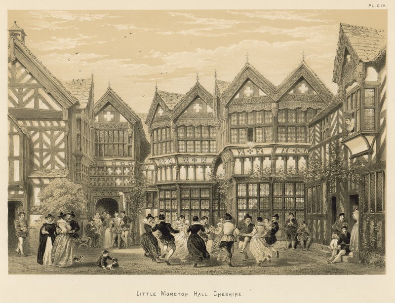 Küçük Moreton Salonu, Cheshire by Joseph Nash
